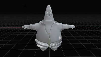 Patrick Star 3D modeling 3d blender cartoon design patrick star sponge bob