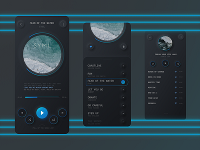 Simple people music app design ui ux