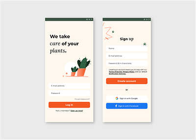 Sign up - UI design graphicdesign loggin mobile mobiledesing signup singin ui uichallange uidaily