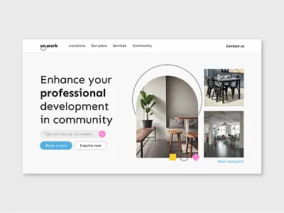 Landing page - UI design graphicdesign illustration landing landingpage uichallange uidaily