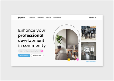 Landing page - UI design graphicdesign illustration landing landingpage uichallange uidaily