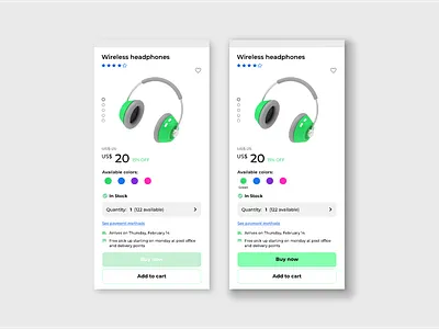 Customize product - UI appdesign customize customizeproduct design ecommerce graphicdesign mobile productecommerce uichallange uidaily