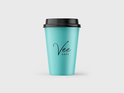 Vee Cafe cafe calligraphy coffee food handwriting logo logotype restaurant vee