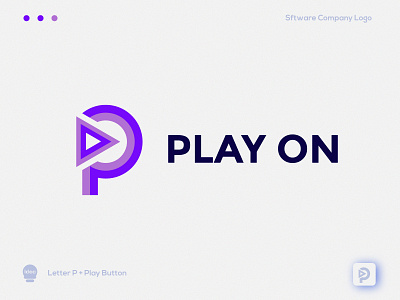 Play on brand identity flat logo logo logo design logodesign logotype minimalist logo modern logo play logo