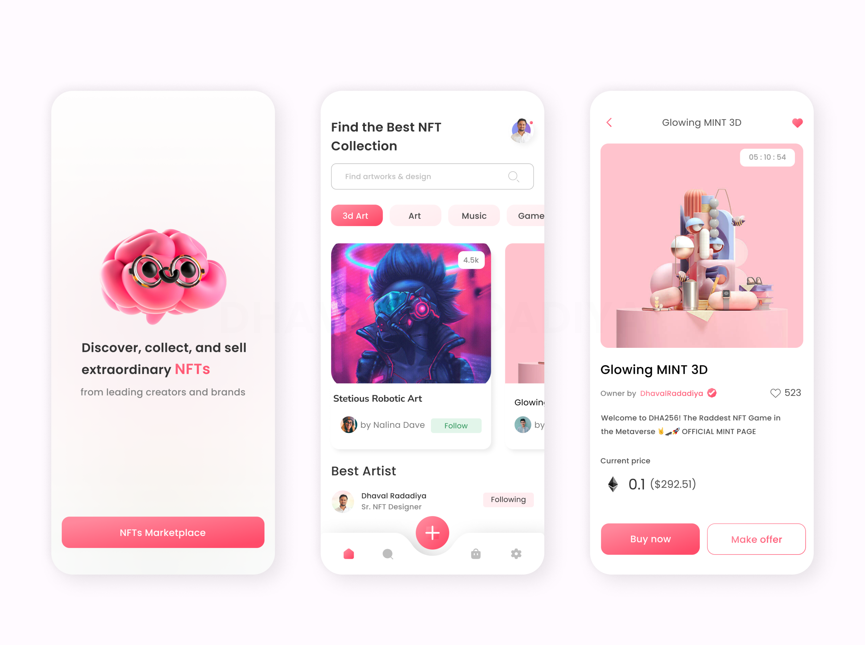 Example of Mobile App UI UX Design (10 Screens)