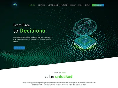 AI Website Design | Artificial Intelligence ai artificialintelligence clean design home landing logo machinelearning page robotics software technology ui uiux vector visual webdevelopment wordpress