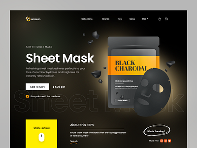 shopify website landing page design ecommerce home page landing page online shop online store product sheet mask shop shopify shopify store shopify website store store design store ui ui web page website design woocommerce