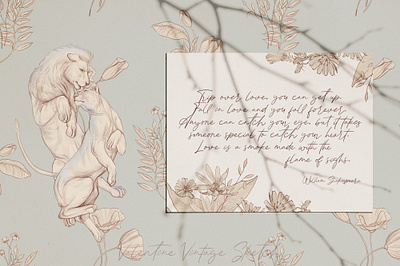 What is love? animal animal art animal love clothes designs design fine art collection floral graphic design illustration lion love love passion phrase about love quote sketch valentine vintage william shakespeare