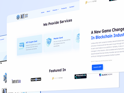 "Artichain" Redesign Web Desktop Preview Mid Angle blockchain branding company profile crypto cryptocurrency defi finance graphic design landing page motion graphics nft redesign ui web design web3