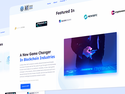 "Artichain" Redesign Web Desktop Preview Right Angle blockchain branding company profile crypto cryptocurrency defi finance graphic design landing page motion graphics nft redesign ui web design web3