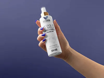 Free Pain Relief Bottle Mockup app bottle branding design free illustration logo mockup new pain relief typography ui ux vector