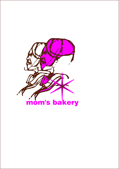 Mom's Bakery branding design graphic design illustration logo typography vector