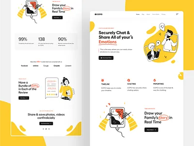 COYO || Landing Page Exploration product ui ux web website
