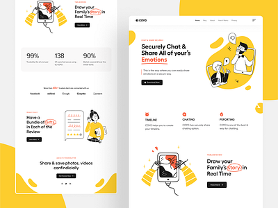 COYO || Landing Page Exploration product ui ux web website