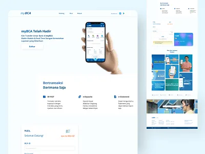 myBCA Finance Web Redesign bank finance redesign ui ux website