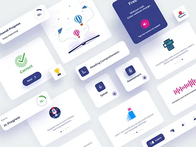 Sicretta App UI Elements app app ui card design cards cards ui components design element elements ios library minimal mobile style guide ui design ui kit ux