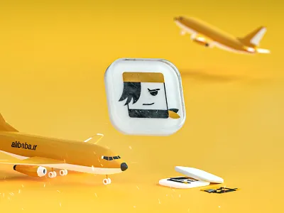 Plane Ticket Website | Alibaba 3d 3d design 3d logo airplane airport branding design game design logo plane userinterface