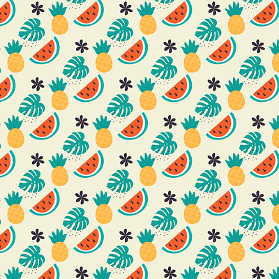 Summer pattern graphic design