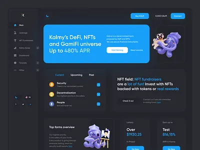Kalmar crypto product blockchain crypto dailyui dashdoard finance interface design product ui ui design ui ux design ux web web design