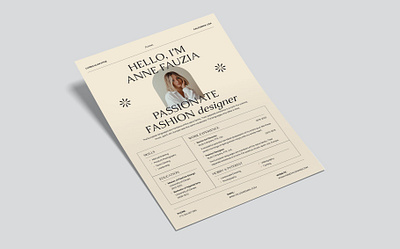 CV Resume Template - Vintage Style clean cover cover letter curriculum vitae cv design cv template design doc document graphic design illustration job job cv minimalist portfolio professional cv resume resume design resume template work