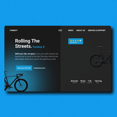 E-Bikes Landing Page