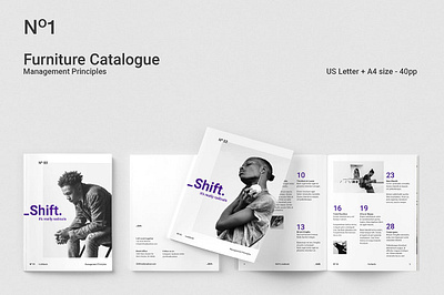 _Shift. Lookbook brochure brochure template design graphic design indesign investor layered letter logo design lookbook magazine minimalist motion graphics multipurpose portfolio portfolio brochure principles print printable website