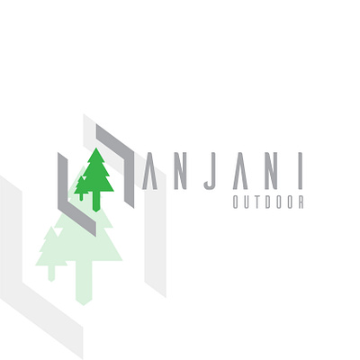 ANJANI OUTDOOR design illustration logo