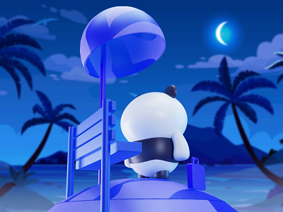Cute Panda 2.0 3d 3d modeling design