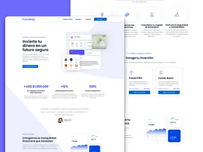 Futurekap Investment - Elementor Web Design banking elementor finance investment minimal ui ux wordpress wordpress design
