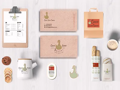 Bakery Logo and Branding badge logo branding business card design graphic design logo mockup vector