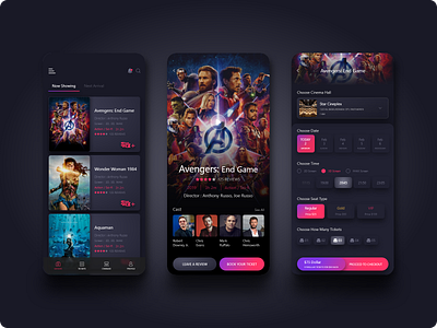 Movie Ticket Booking app adobe xd app design movie booking app ticket booking app ui ui ux design ui design ux