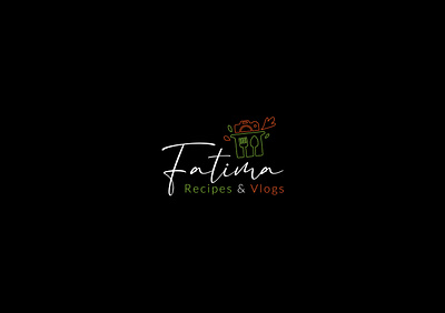 Fatima Recipe & vlog branding design illustration logo mockup typography vector