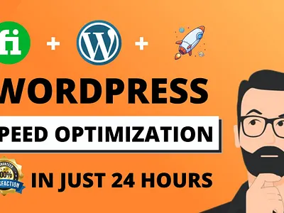 increase wordpress website speed optimization with wp rocket design elementor pro illustration landing page logo squeeze page web design wordpress customization wordpress developer wordpress website