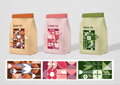 TEA PACKAGE branding design digital graphic design illustration minimal package productdesign tea vector