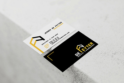 De Feyter — Business Card branding business card design graphic design logo print design