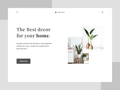 Decoration design ui uiux ux uxui web webdesign