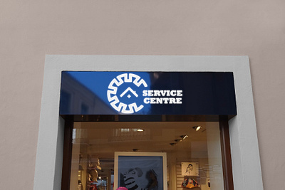 Service Centre logo with mockup 2nd. branding design graphic design logo