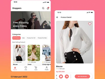 Marketplace App android app android design app clothes fashion home marketplace product detail ui