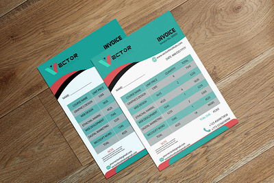 Invoice Design branding design food graphic design illustration invoice design social media vector