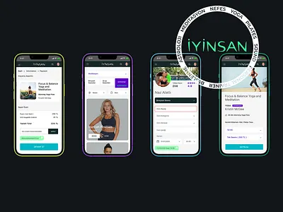 iyinsan.com website branding design illustration logo meditation mobile app mobile website motion graphics tolga tasci typography ui ux ux ui uxuidesign vector website wellness app yoga yoga app