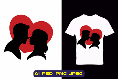 HEART COUPLE T-SHIRT COLLECTION SVG valentines day