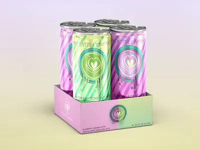 Canned Latte Product Design branding graphic design illustration mockup product design