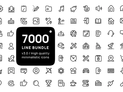7000 Premium line icons bundle bundle creative design flat icon icon instagram icon pack icons icons bundle icons set idea illustration line art line icons lines logo minimalism outline ui