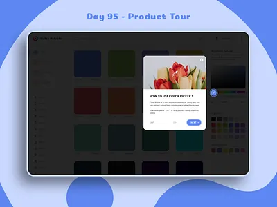 Daily UI Challenge - Product Tour 95 appui dailyui dailyuichallenge day 95 day 95 product tour demo design graphic design guide help light theme onboarding product tour tutorial ui uidesign uiux walk through walkthrough