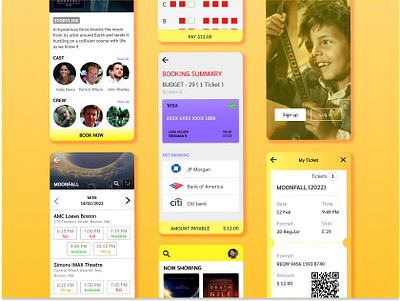 Movie Ticket Booking app beginner design figma mobileapp ui ux