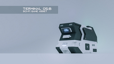 3D Sci-fi Low Poly Game Asset | Terminal 05:B | Blender 3D 3d 3d art 3d artist 3d asset 3d design 3d rendering 3d terminal asset design blender cycles design game game asset 3d game asset design game assset rendering terminal 05:b terminal game asset texture uv unwrap