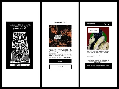 Devoted Art Propaganda black metal dark design devoted art propaganda minimal record label record store simple web design white