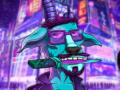 Legendary GOAT NFT Collection 3d animation design illustration nft nftart vector