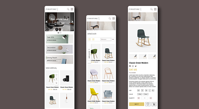 Furniture shop app app design application brown e commerce ecommerce app furniture furniture app design furniture design furniture shop furniture shop design furniture shopping mobile shop shop online ui design ui ux design uiux website