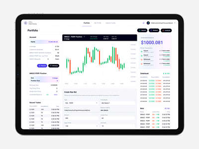 Cryptocurrency Trading Platform / Track Your Crypto Portfolio binance chart clean crypto cryptocurrency dashboard exchange finance fintech invest investing modern set up trade stocks trade trading tradingplatform ui wallet